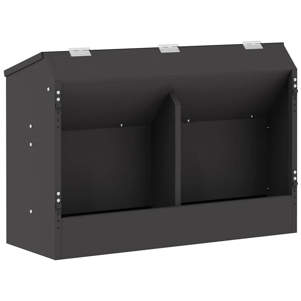 Distributeur pour lapins noir 64.5 x 25.5 x 45.5 cm