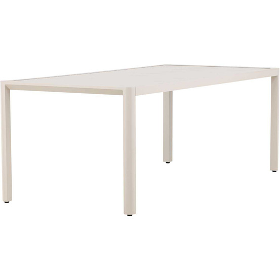 Table extérieure en aluminium 200 x 90 x 72 cm giardini beige