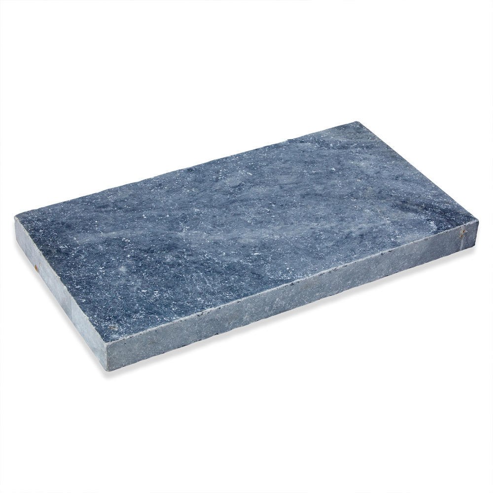 Margelle de piscine 61x33x3cm pierre naturelle adana bleu gris bord droit