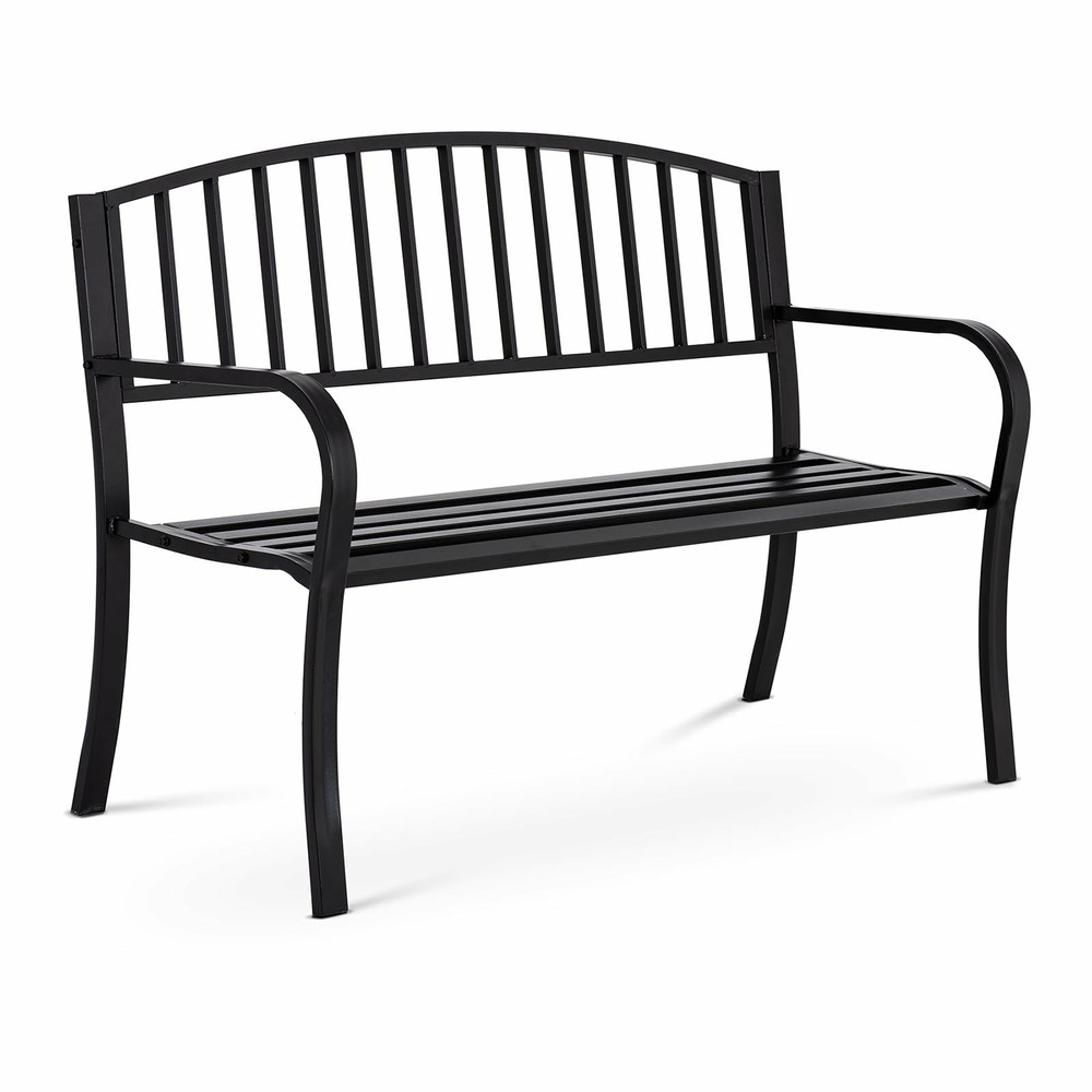 Banc En Métal Style Campagne, Fer Pour Jardin, Parc Ou Cuisine, 144 Cm