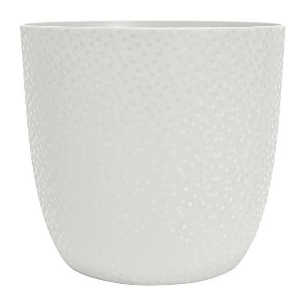 Eda cache-pot opale ø 29,5 cm - volume 14,8 l - blanc ivoire