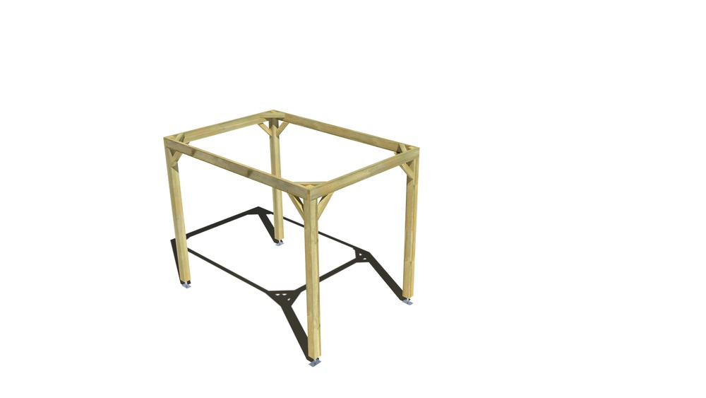 Pergola bois • 2m x 3m • indépendante • cadre simple • livraison comprise