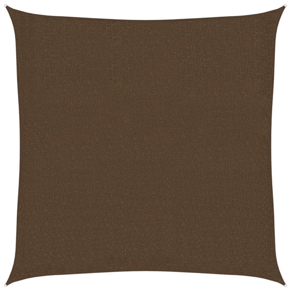 Voile d'ombrage 160 g/m² marron 2,5x2,5 m pehd