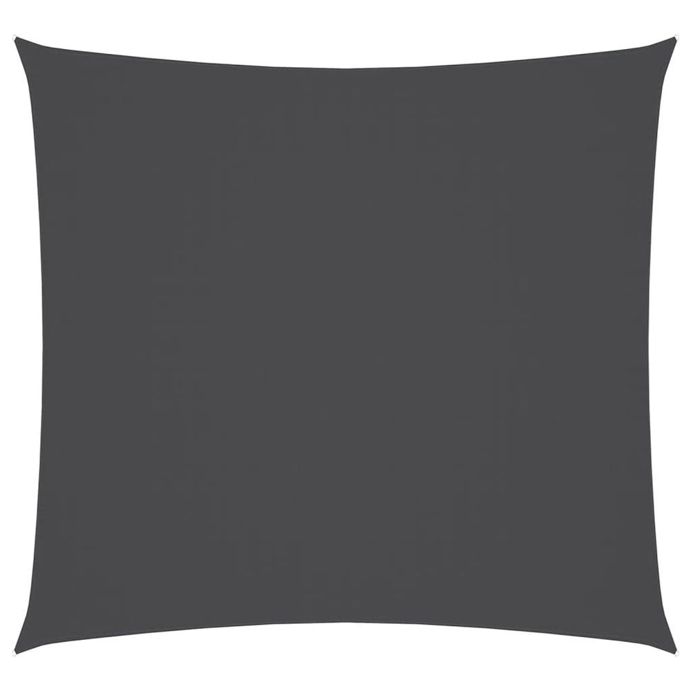 Parasol en tissu oxford carré 4x4 m anthracite