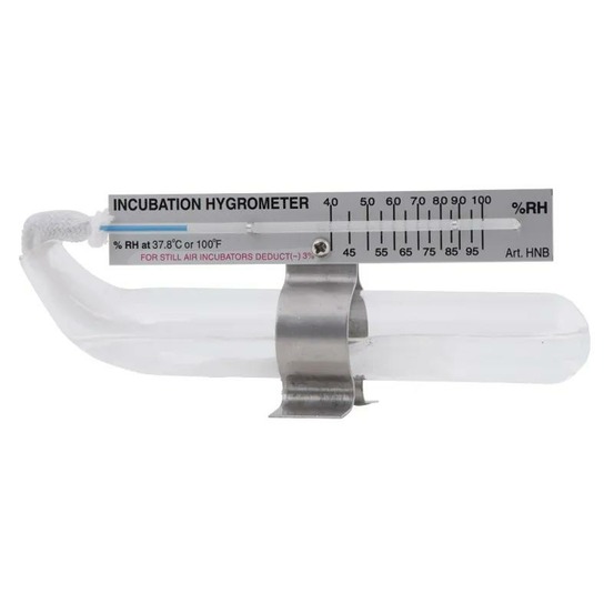 Hygrométre à bulbe pour couveuse