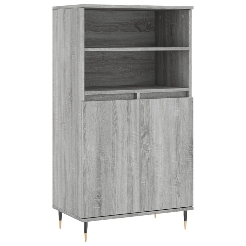 Buffet bahut commode armoire meuble de rangement organisateur cuisine salle de séjour salon haut sonoma 60 x 36 x 110 cm bois