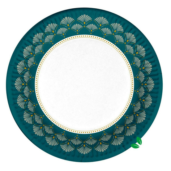 Lot de 10 assiettes en carton