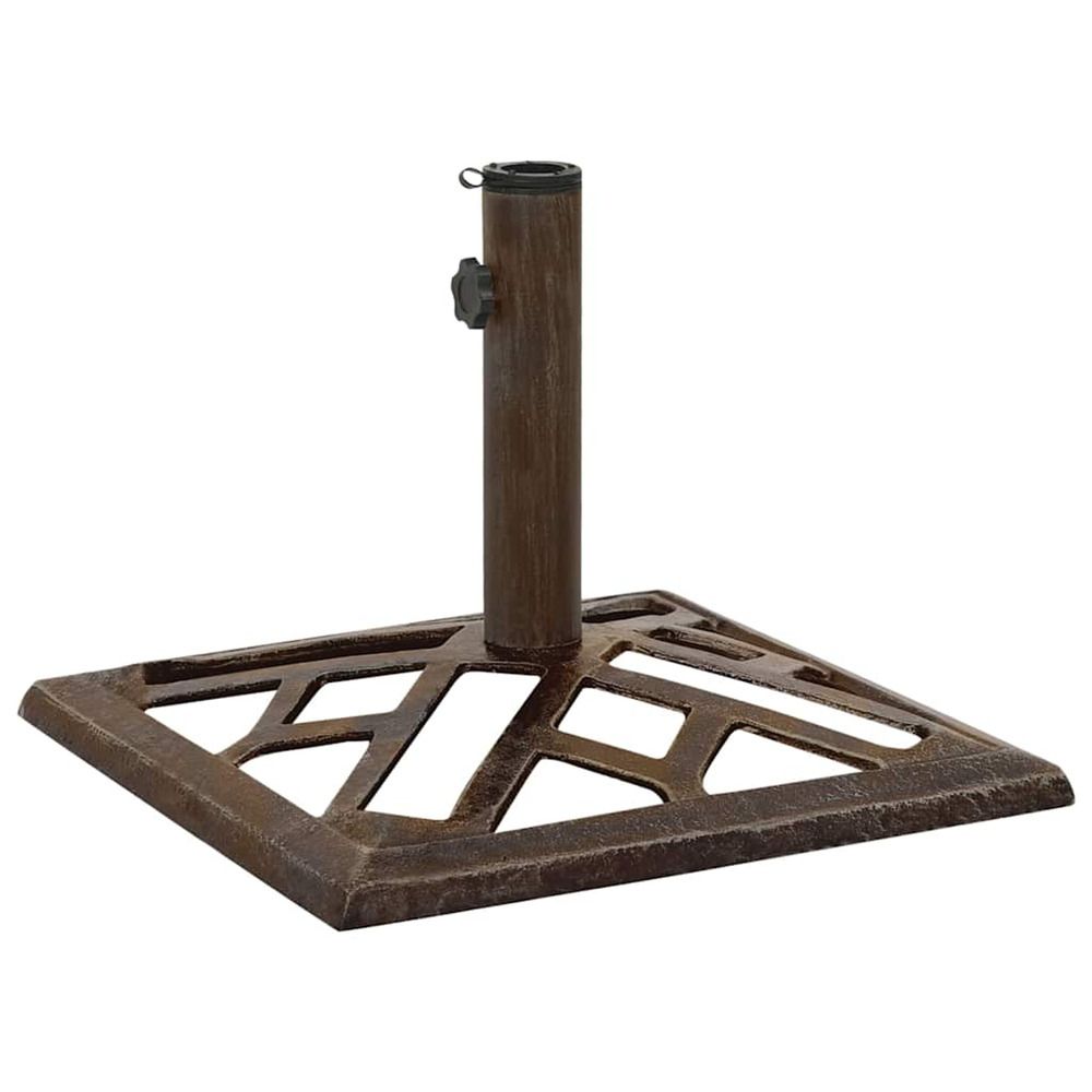 Socle de parasol bronze 44x44x31 cm fonte