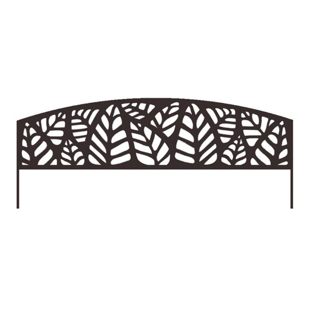 Bordure métal décoratif à planter athea - 0,40 x 1m - brun