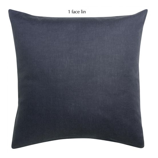 Taie d'oreiller linco marine 65 x 65 cm