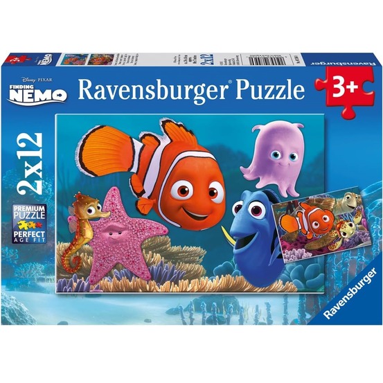 Puzzle némo le petit fugueur 2x12 pcs