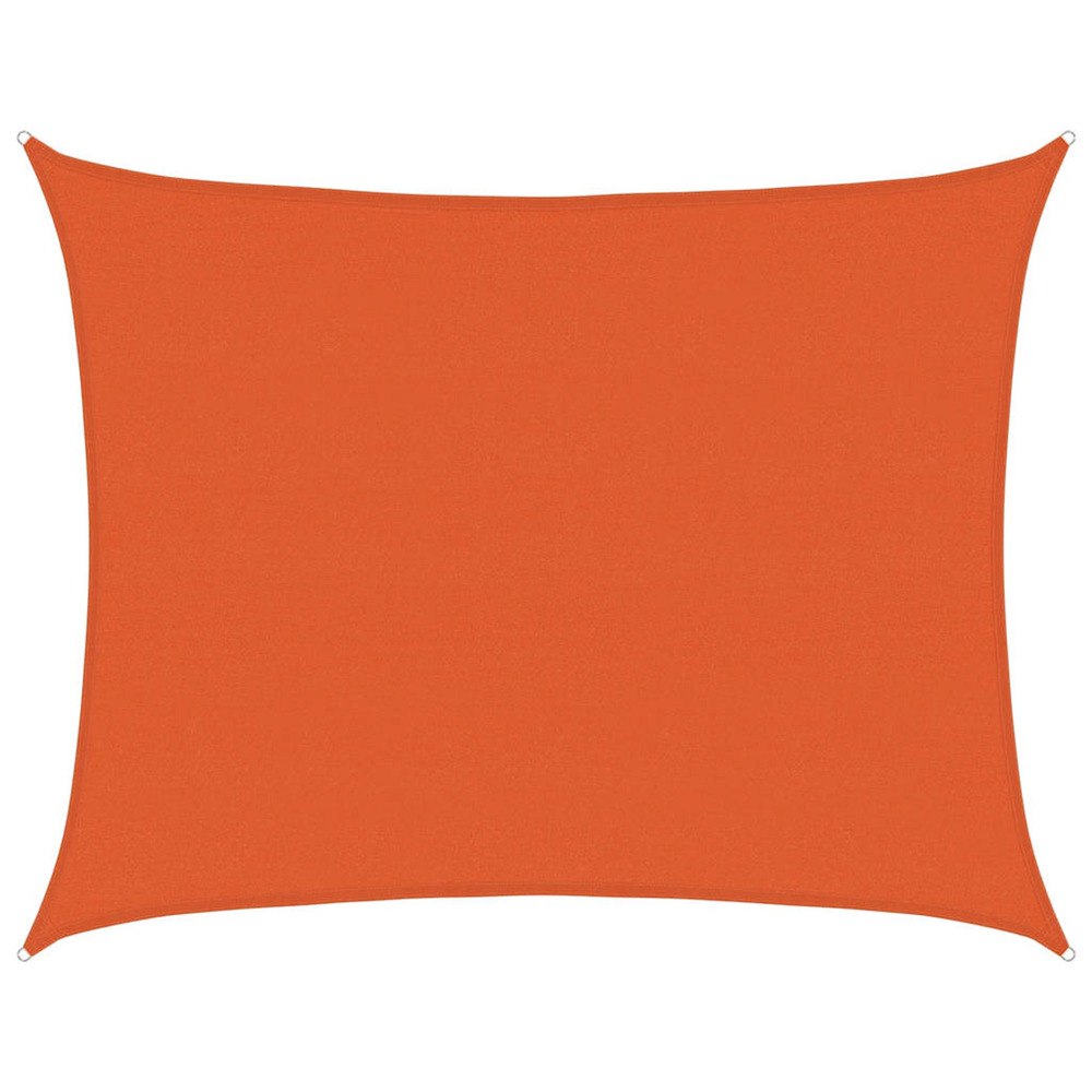 Voile d'ombrage 160 g/m² rectangulaire orange 6x8 m pehd