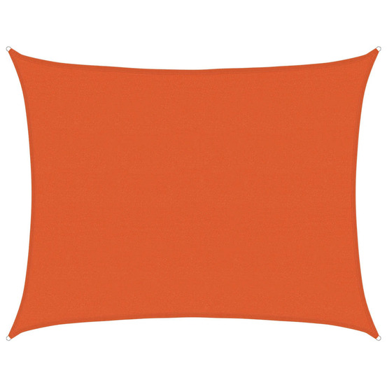 Voile d'ombrage 160 g/m² rectangulaire orange 6x8 m pehd