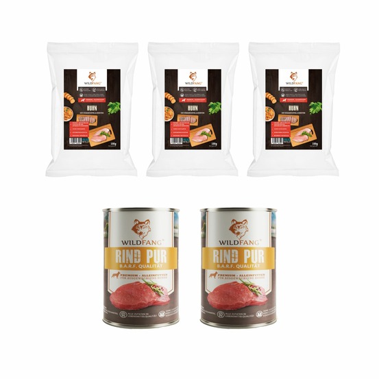 Wildfang - coffret gourmet adulte - aliments secs et humides - boeuf