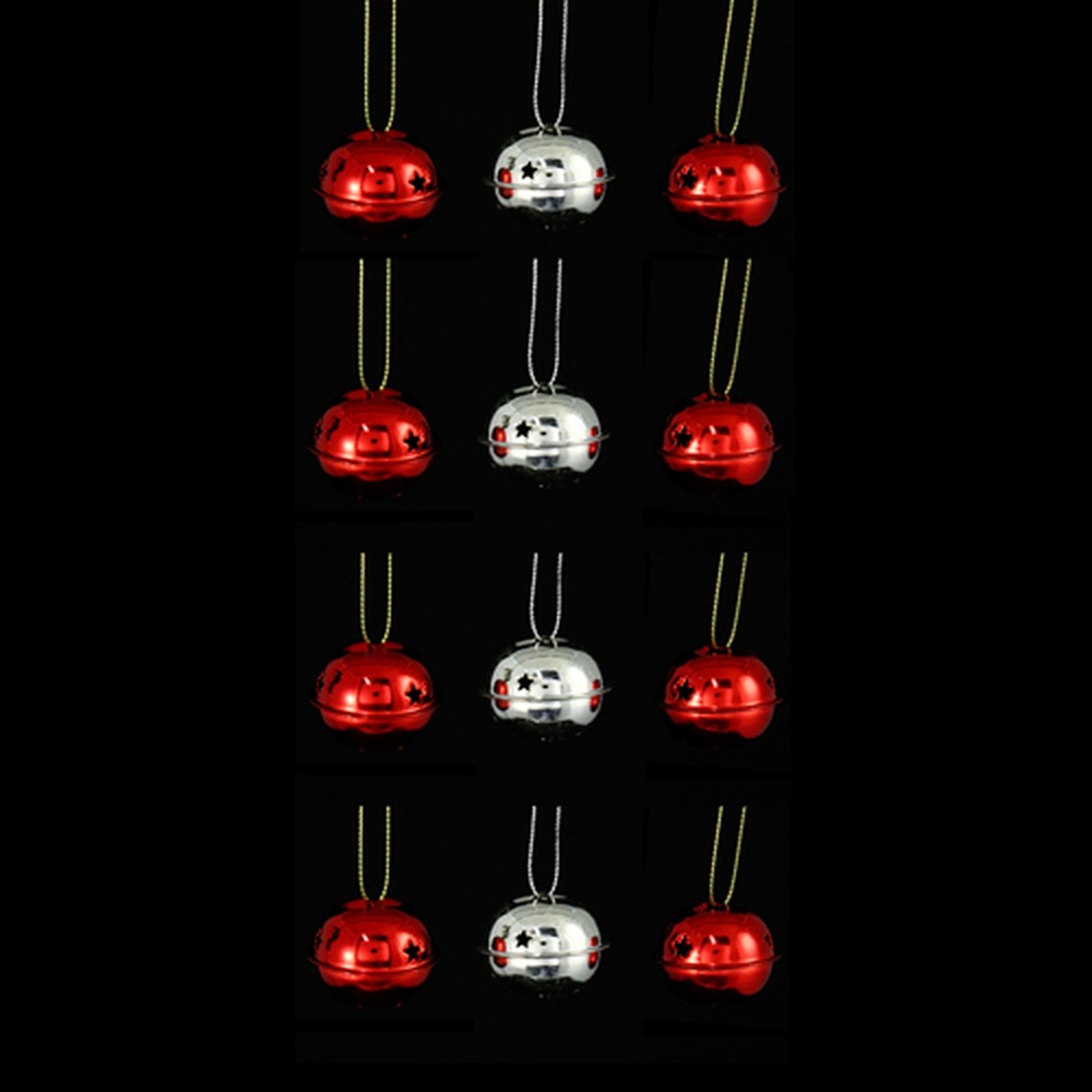 Lot de 12 grelots brillants