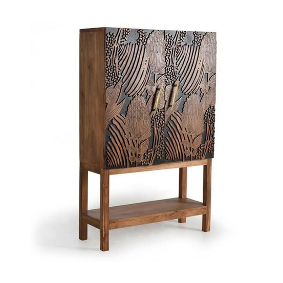 Armoire bois marron - kélianne décoration d'autrefois