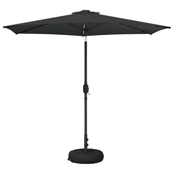Parasol de jardin avec lumières led et base 270 x 270 cm