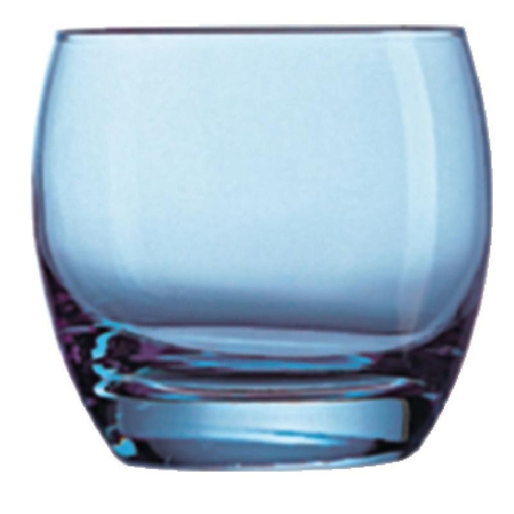 Verre gobelet bleu arcoroc salto ice blue 320 ml - boite de 24