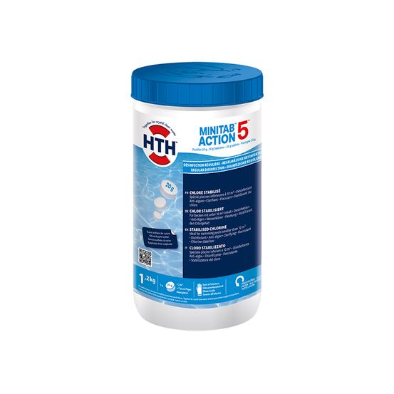 Chlore en pastilles minitab action 5 1,20 kg