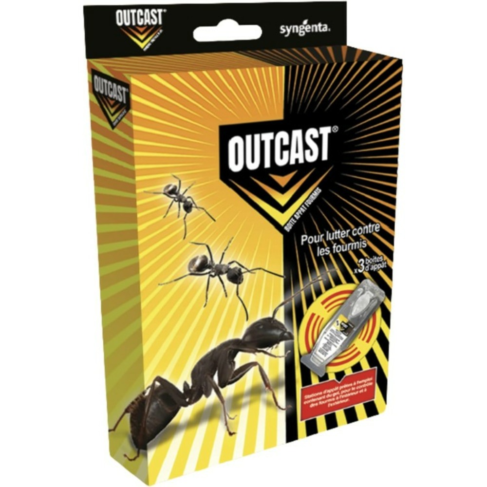 Outcast – piège anti-fourmis en gel pour intérieur & extérieur