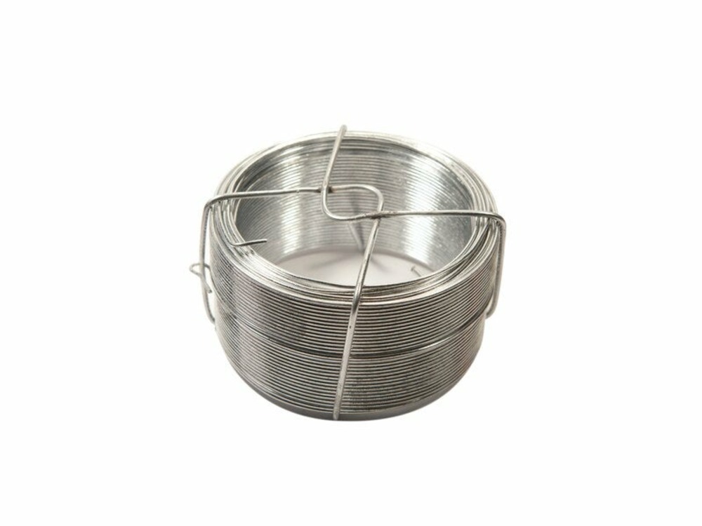 Fil d'attache métallique gris, 0.7 mm x 100 m