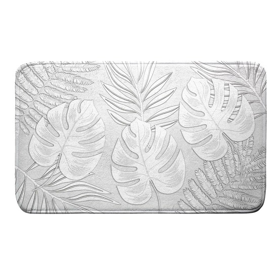 Tapis de bain feuilles d ambre
