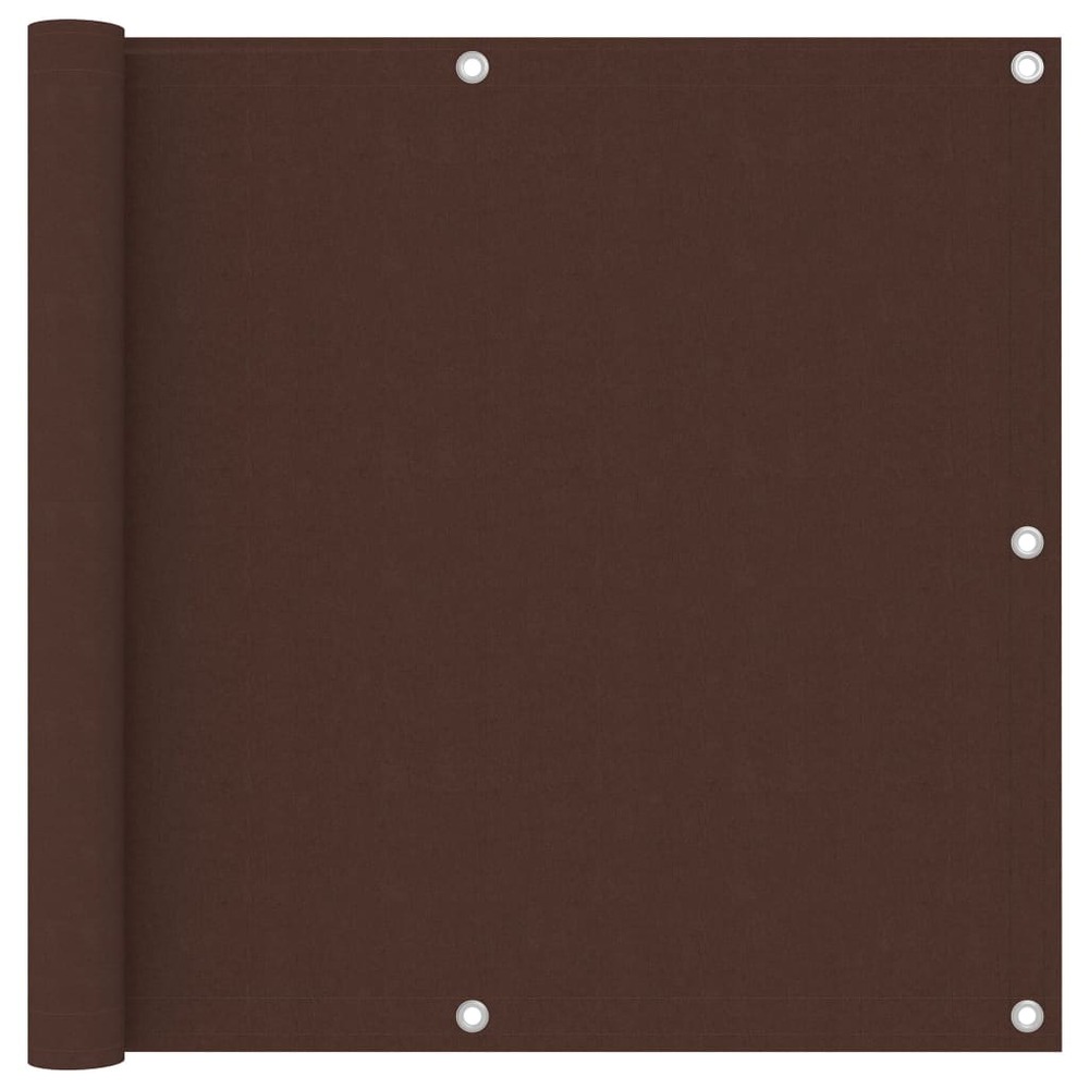 Écran de balcon brise pare vue protection confidentialité 90 x 400 cm tissu oxford marron