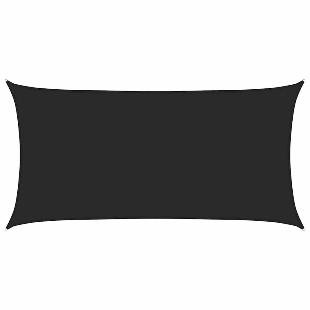 Voile d'ombrage 160 g/m² noir 4x7 m pehd
