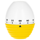 Original - le minuteur - minuteur rétro en forme d'œuf - action mécanique sans piles - réglable jusqu'à 60 minutes - citron