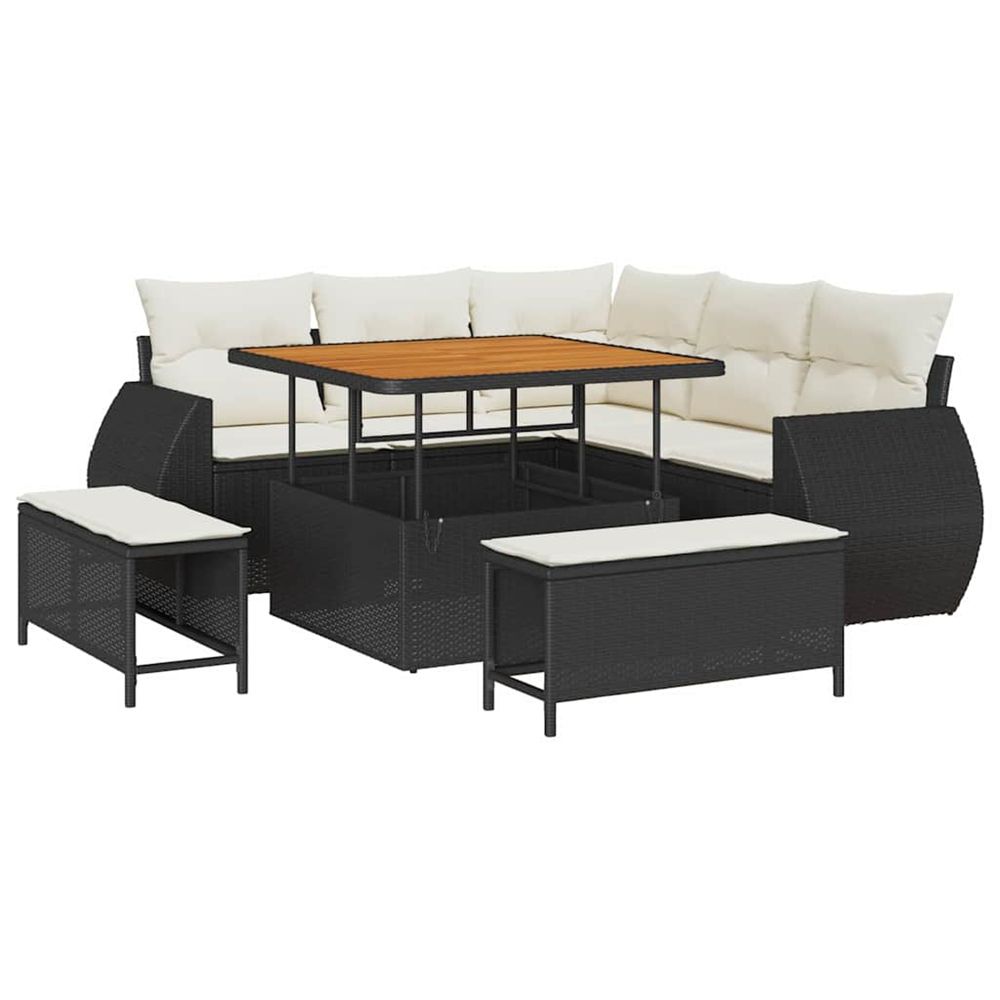 Ensemble de canapé de jardin 8 pc 7-nombre de places