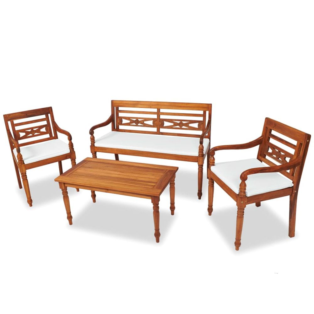 MOBILIER D EXTERIEUR 4 PCS AVE-(867343)