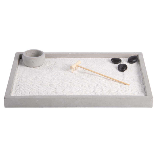 Jardin zen japonais calm rectangulaire