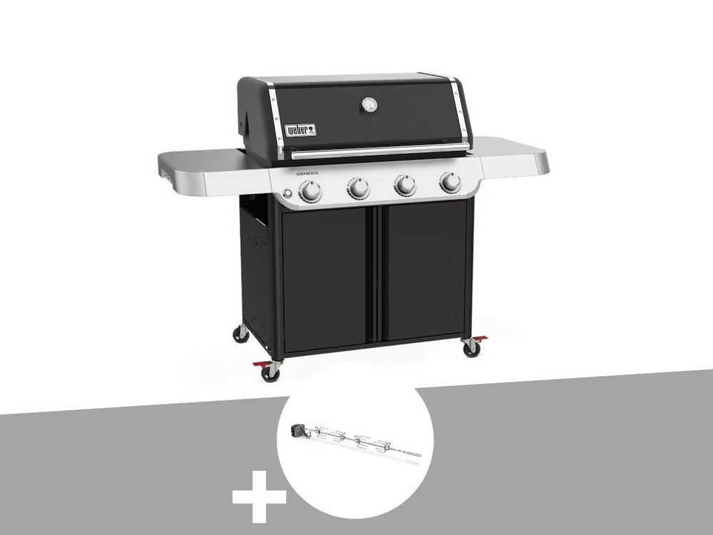 Barbecue à gaz genesis e-415 + rôtissoire