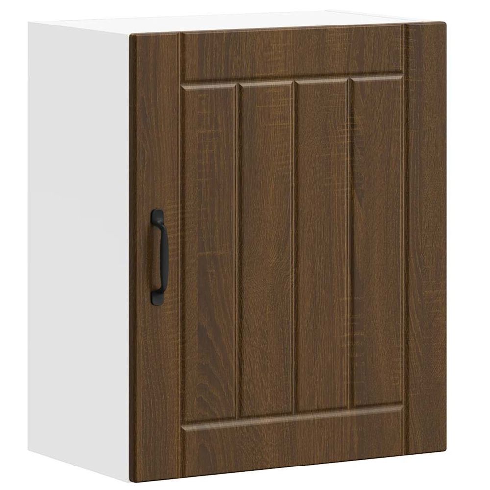 Armoire murale de cuisine lucca chêne marron bois ingénierie