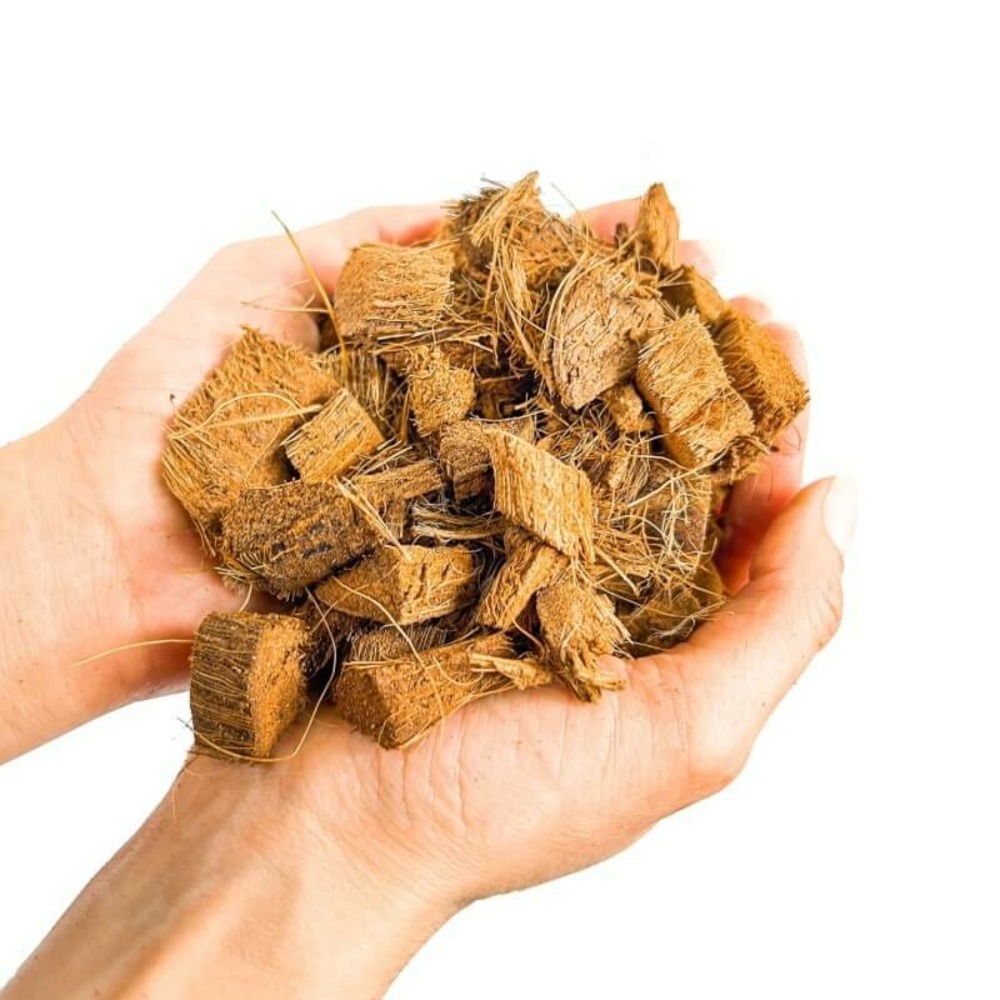 Brique d'eclats de coco + fibres de coco compressée - terreau coco compressé - brique coco 6L