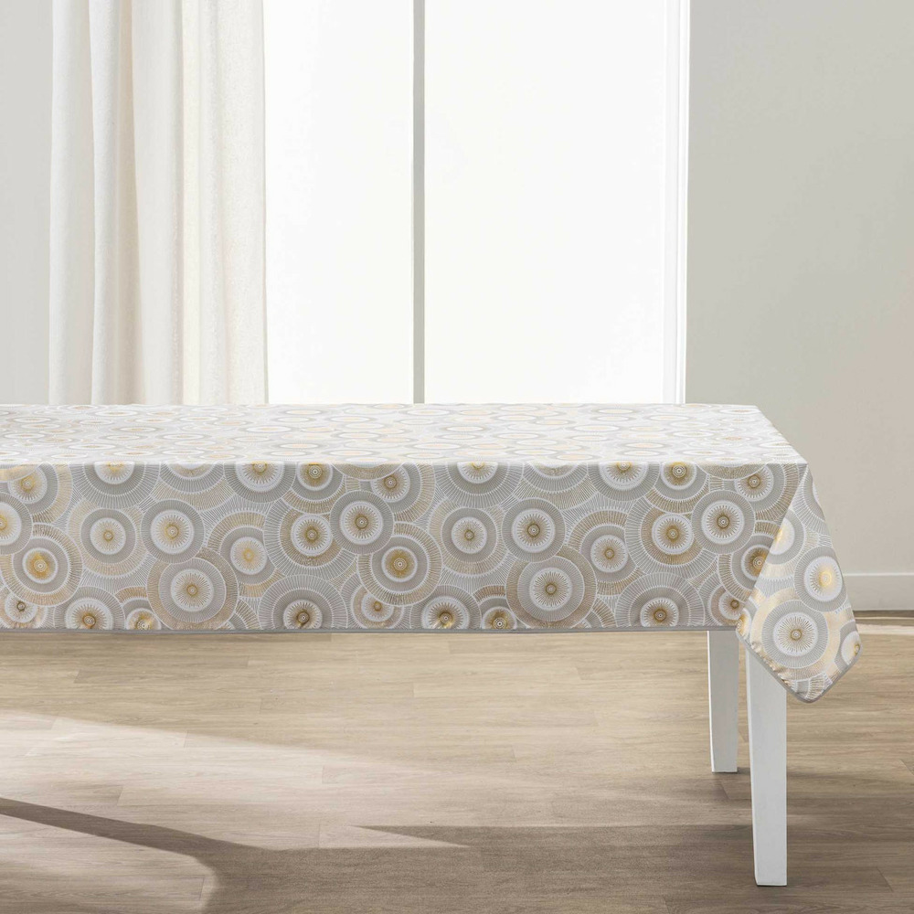 Nappe imprimé métallisé 