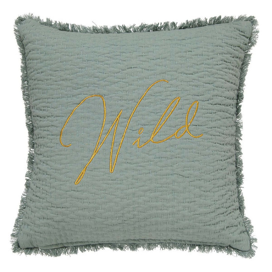 Coussin déco brodé