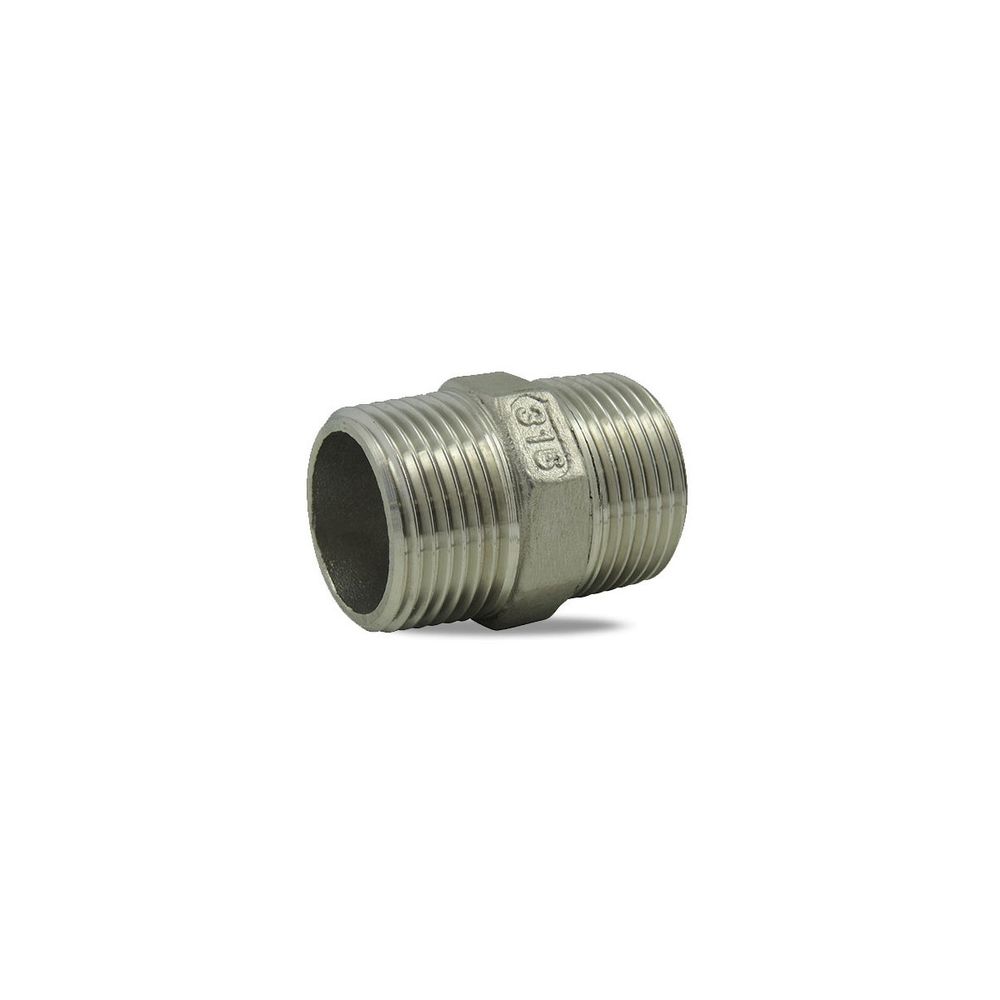 Mamelon male/male en inox 316 - 3''