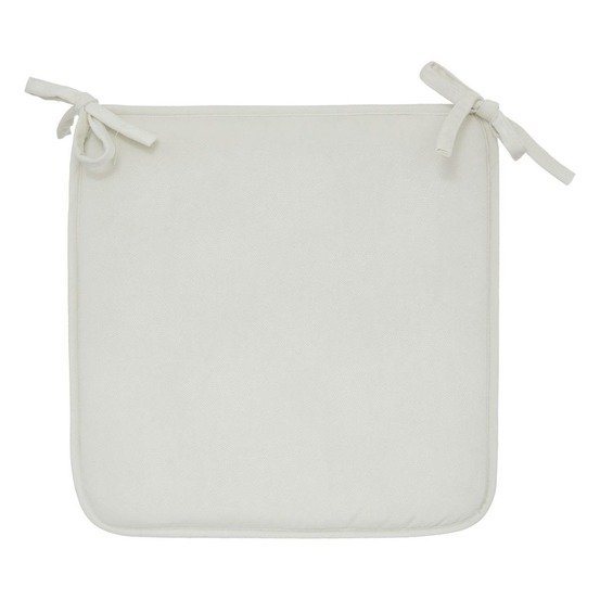 Galette de chaise lilou ivoire 38x38cm