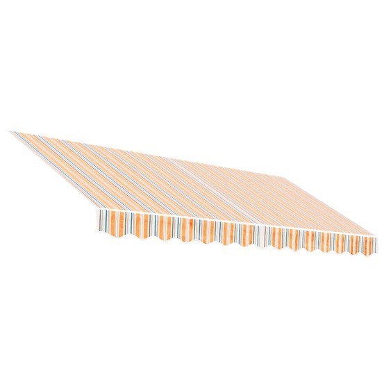 Tissu de remplacement pour auvent rayures multicolores 3,5x2,5m