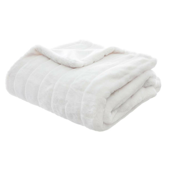 Plaid imitation fourrure