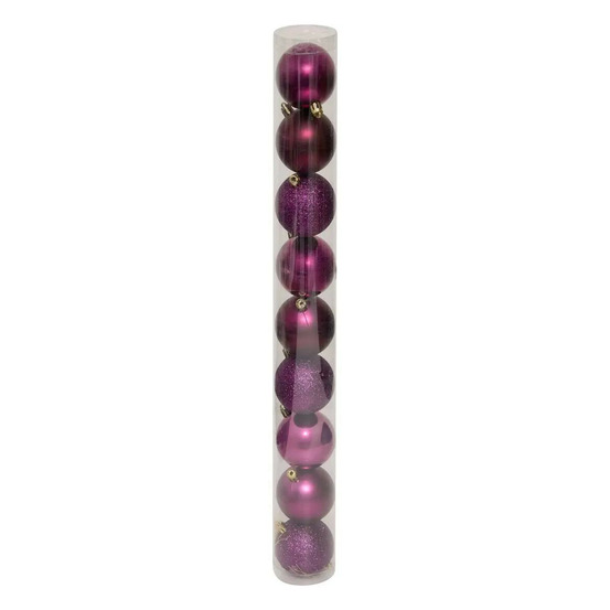Lot de 9 boules de noël