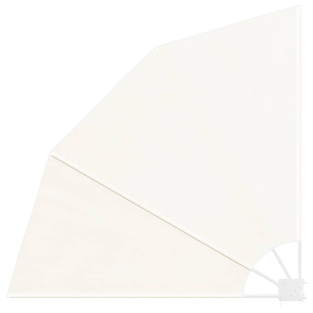 Auvent latéral pliable de balcon crème 140x140 cm