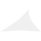 Voile de parasol tissu oxford triangulaire 3x4x5 m blanc