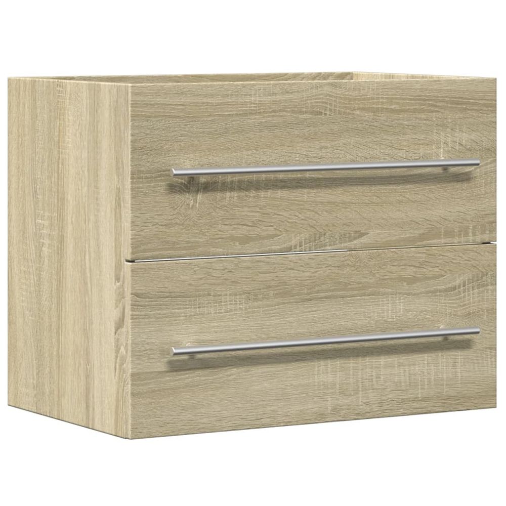 Armoire d'évier chêne sonoma 60x38,5x48 cm aggloméré