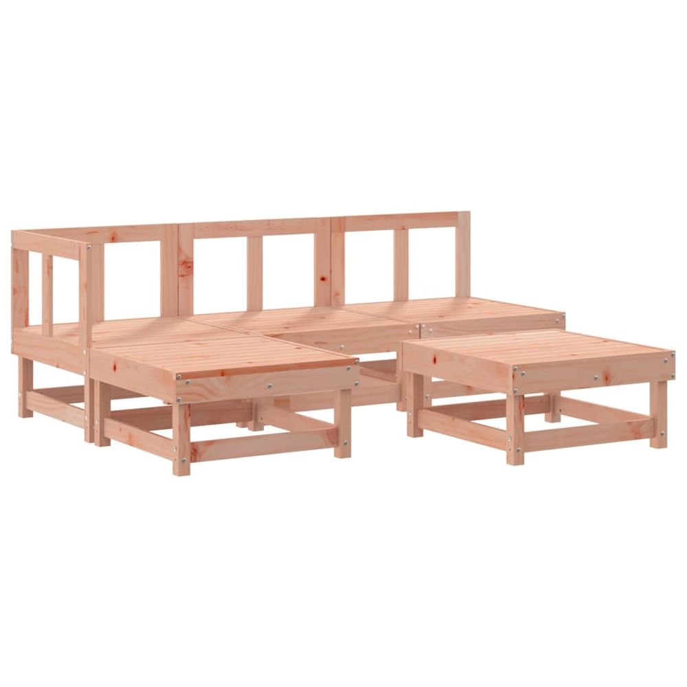 Salon de jardin 5 pcs bois massif douglas
