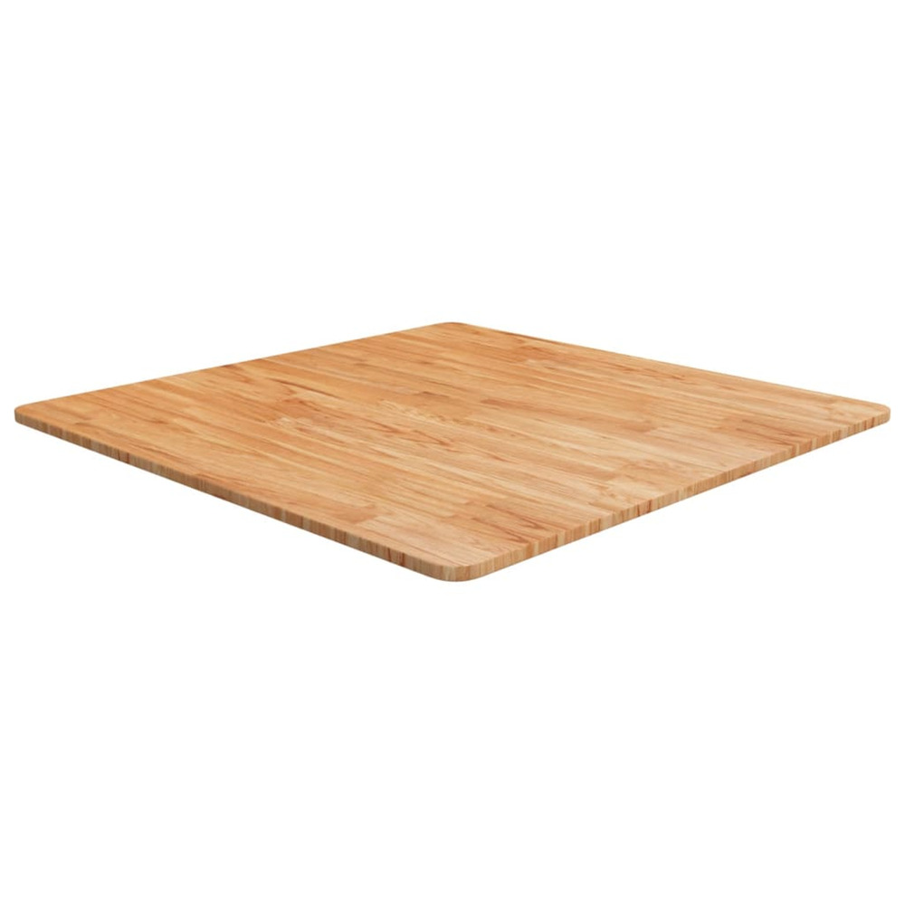 Dessus de table carré marron clair80x80x1,5cm bois chêne traité