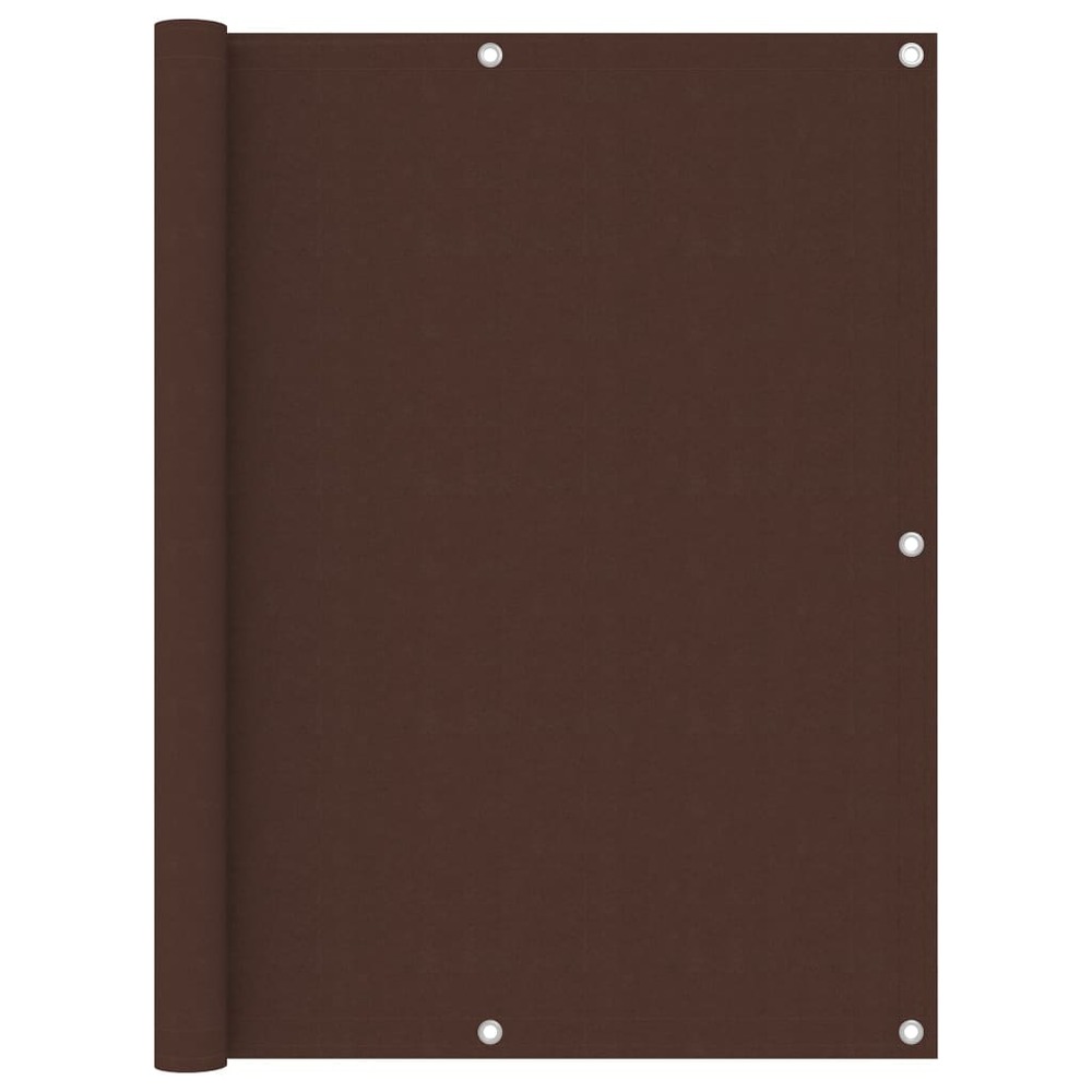 Écran de balcon marron 120x400 cm tissu oxford