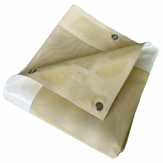 Bâche micro-perforée tecplast mp460mu 2,5x3 m - ivoire - garantie 5 ans