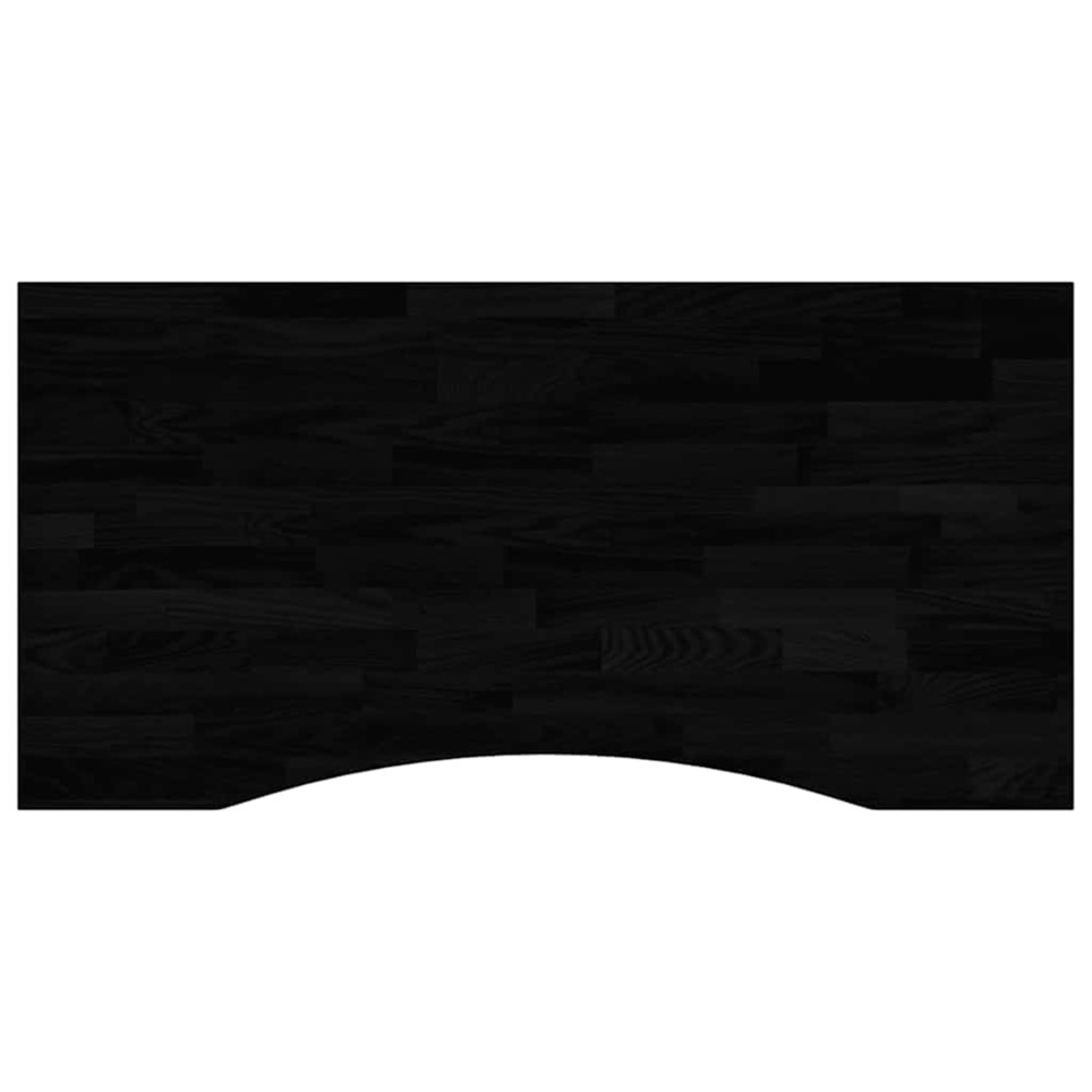 Dessus de bureau marron foncé bois chêne massif rectangulaire